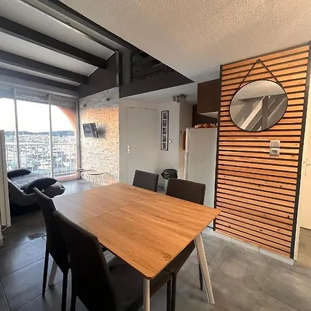 Belle Vue, T2 Mezzanine Vue Port, 50 M De La De La Conque 아파트 아그